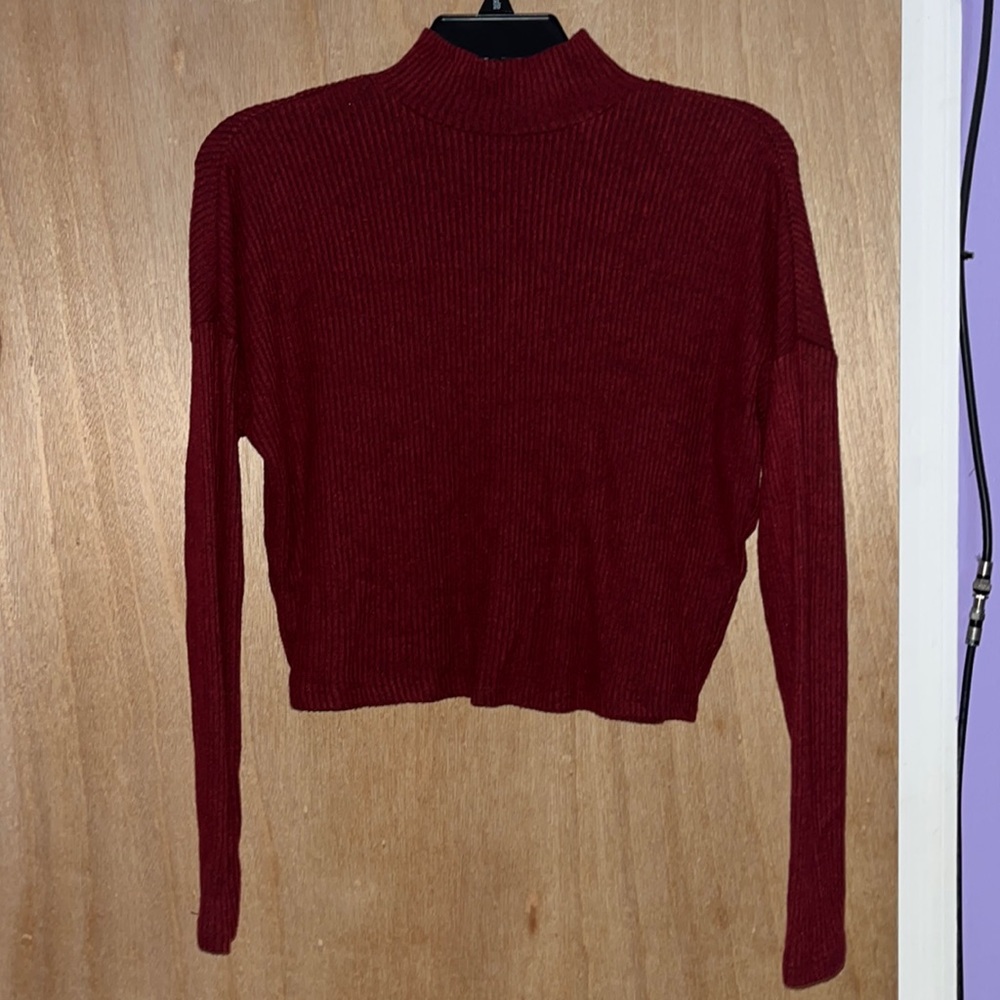 Garage turtleneck, dark red